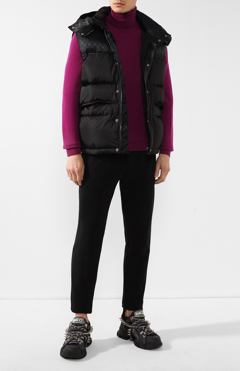 Водолазка из смеси шерсти и кашемира GUCCI, арт. 585489/XKAXX, фото 2