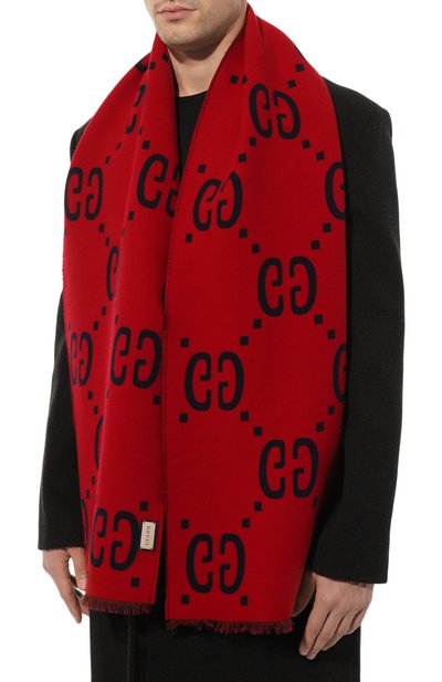 Шарф из шерсти и шелка GUCCI, арт. 495592 4G350, фото 3