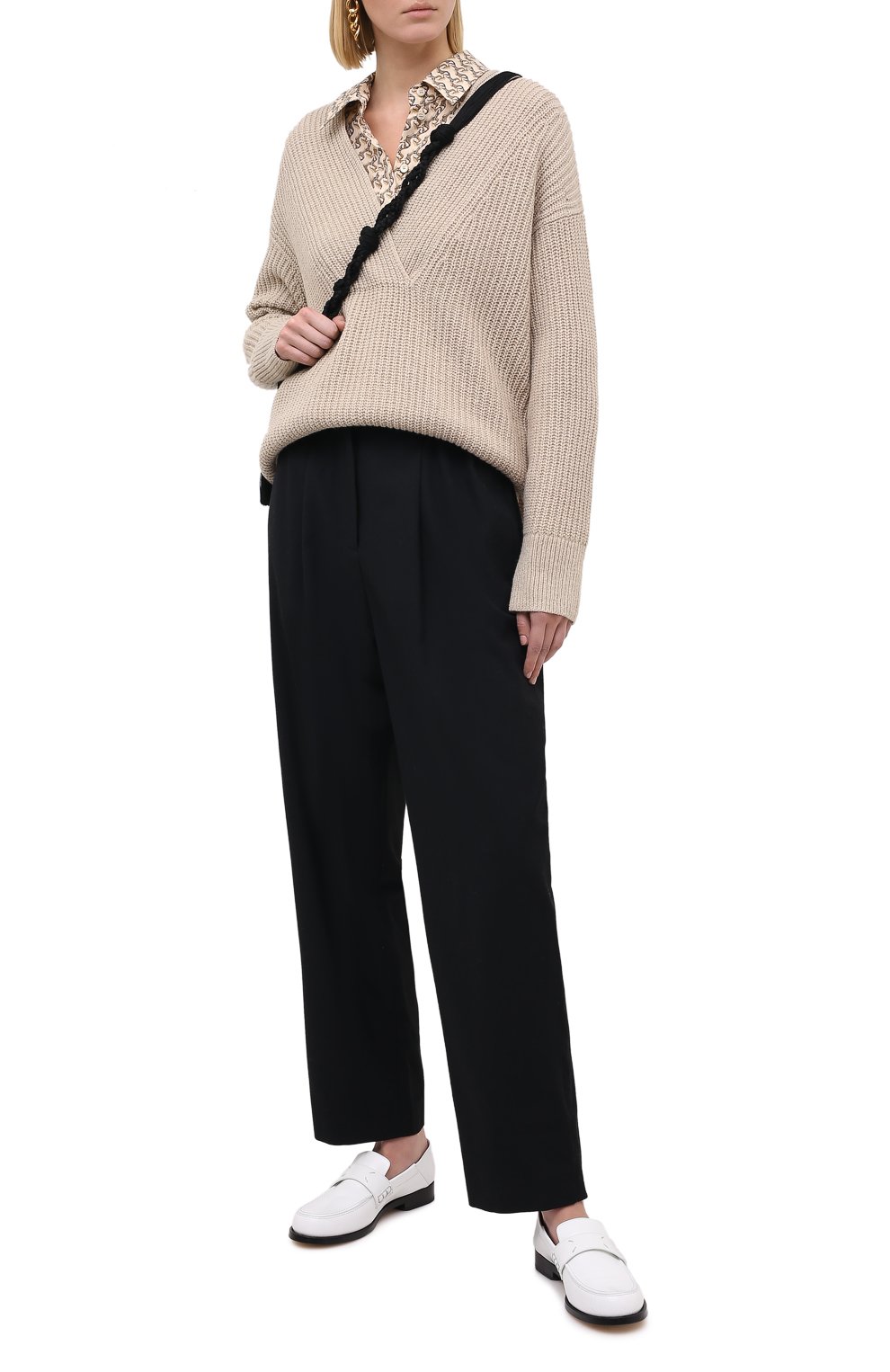 Брюки KENZO черного цвета по цене 35150 руб., арт. FA62PA0275AI, фото 2 Брюки KENZO, арт. FA62PA0275AI, фото 2