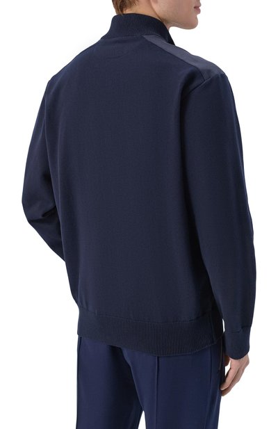 Хлопковый кардиган PAUL&SHARK темно-синего цвета по цене 79950 руб., арт. 26411702_001, фото 4 Хлопковый кардиган PAUL&SHARK, арт. 26411702_001, фото 4