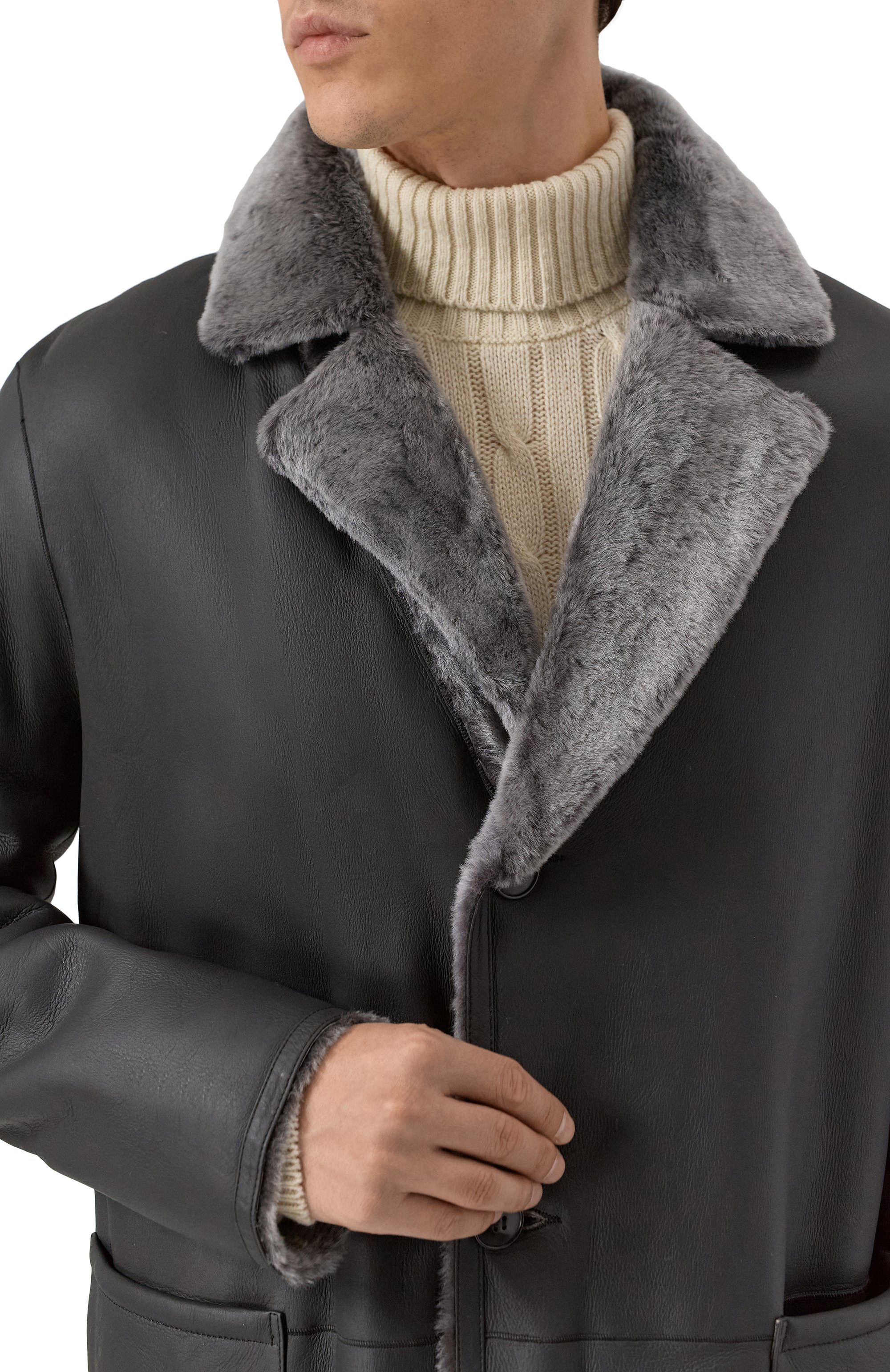 Двусторонняя дубленка из овчины ANDREA CAMPAGNA, арт. 25U512-S29, фото 5