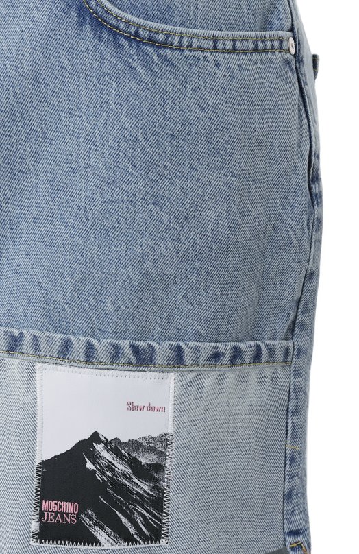 Джинсовая юбка M05CH1NO Jeans A0112/3217 Голубой  A0112/3217 Фото 6