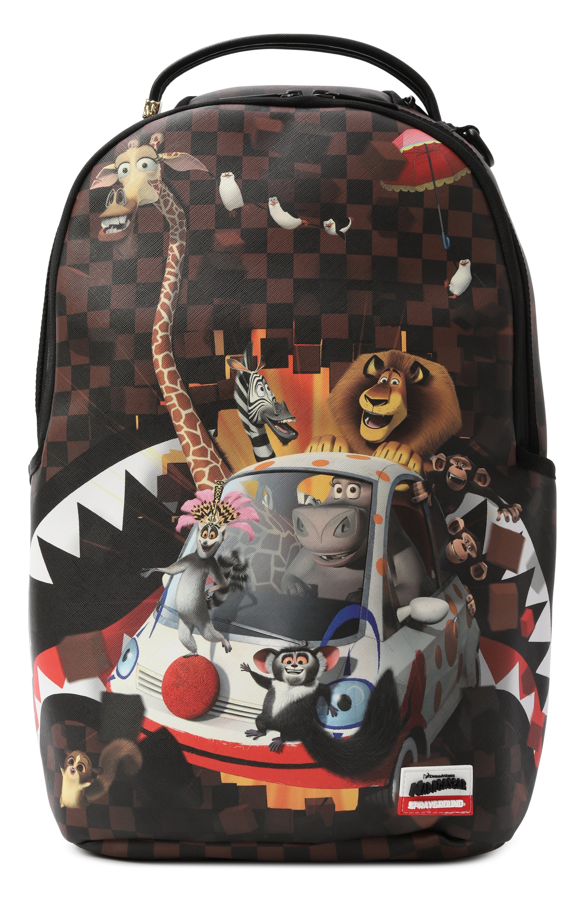 Рюкзак madagascar rollin thru dlxsv SPRAYGROUND коричневого цвета по цене 17400 руб., арт. 910B7681NSZ, фото 1 Рюкзак madagascar rollin thru dlxsv SPRAYGROUND, арт. 910B7681NSZ, фото 1