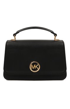 Женская сумка delancey medium  MICHAEL MICHAEL KORS черного цвета, арт. 30T4GD8S6L | Фото 1 (Материал: Натуральная кожа; Драгоценные камни: Проставлено; Материал сплава: Проставлено; Ремень/цепочка: На ремешке; Размер: medium)