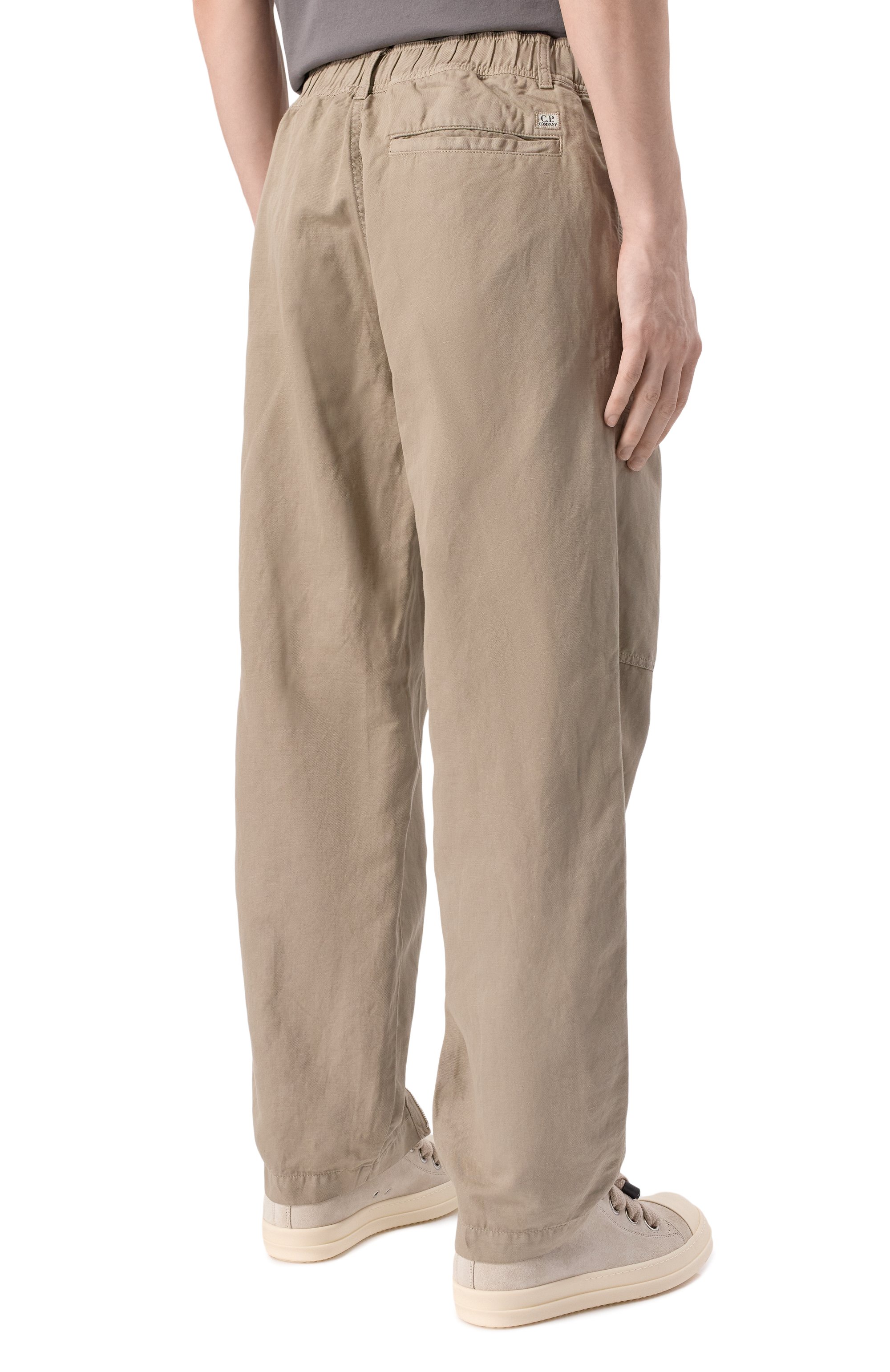 Брюки из хлопка и льна C.P. COMPANY, арт. 18CMPA104A006273G, фото 4