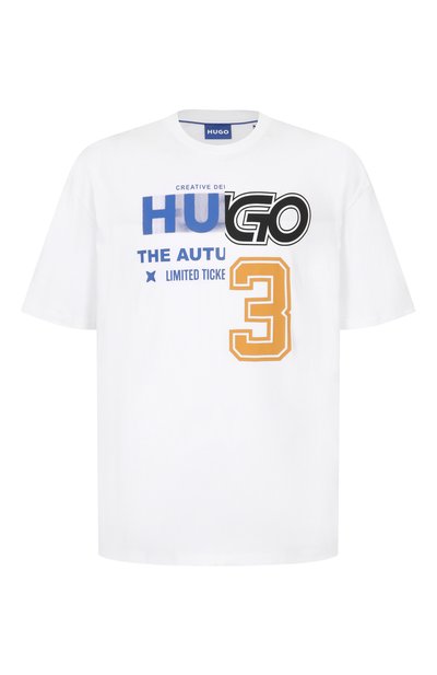 Мужская хлопковая футболка HUGO BLUE, арт. 50544168