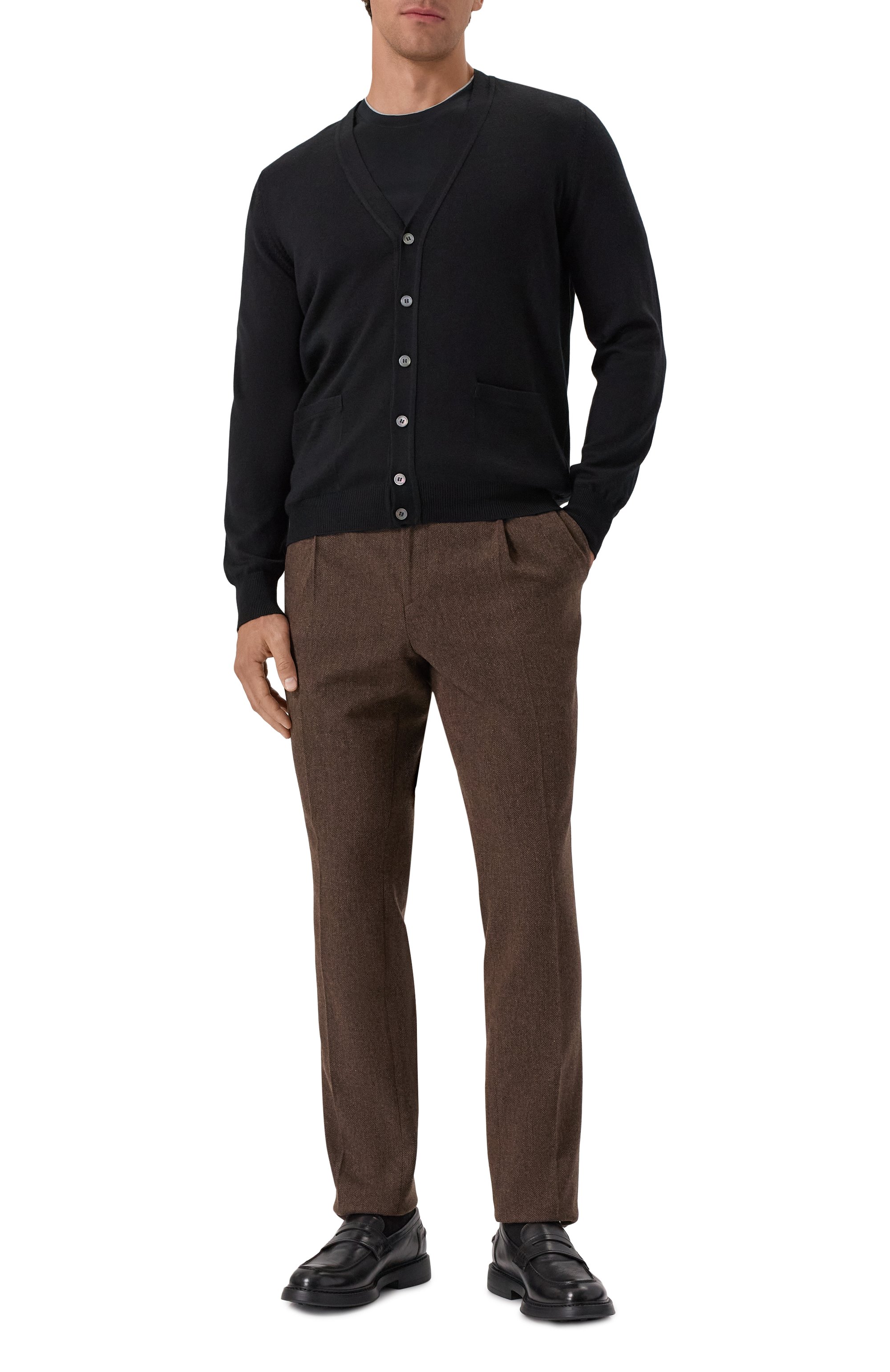 Хлопковая футболка VAN LAACK черного цвета по цене 19750 руб., арт. VL-PIL0S-F/180031, фото 2 Хлопковая футболка VAN LAACK, арт. VL-PIL0S-F/180031, фото 2