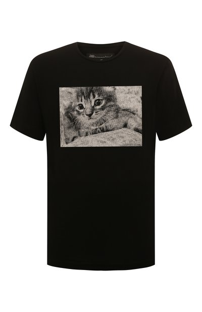 Хлопковая футболка D.SIMACHEV черного цвета по цене 23500 руб., арт. ХРМ05012201/00001-00015, фото 1 Хлопковая футболка D.SIMACHEV, арт. ХРМ05012201/00001-00015, фото 1