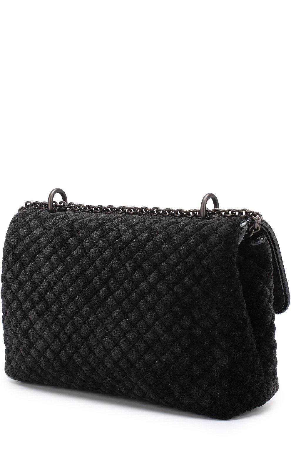 Сумка baby olimpia из бархата с отделкой из кожи змеи BOTTEGA VENETA, арт. 432241/VB0R1, фото 3