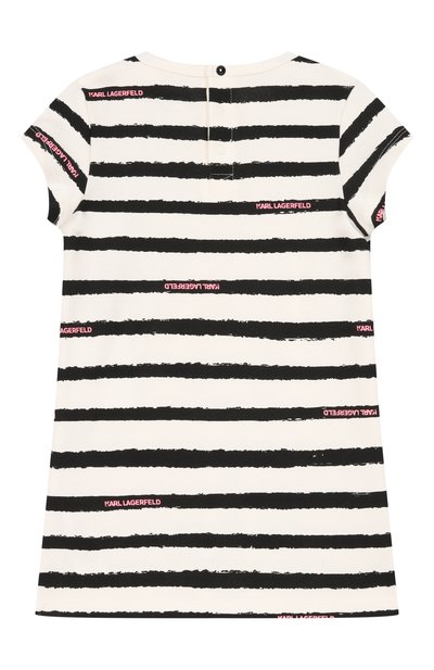 Хлопковое платье KARL LAGERFELD KIDS, арт. Z31058, фото 2