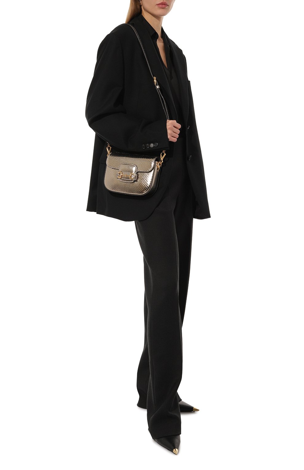 Сумка 1955 horsebit из кожи питона GUCCI, арт. 677266 E1DFG, фото 7