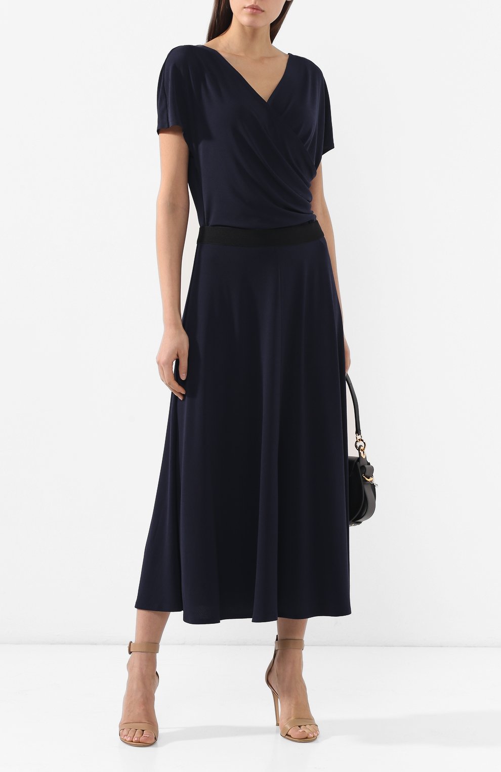 Юбка-миди BY MALENE BIRGER темно-синего цвета по цене 12650 руб., арт. Q55597142/SKI5002S91, фото 2 Юбка-миди BY MALENE BIRGER, арт. Q55597142/SKI5002S91, фото 2