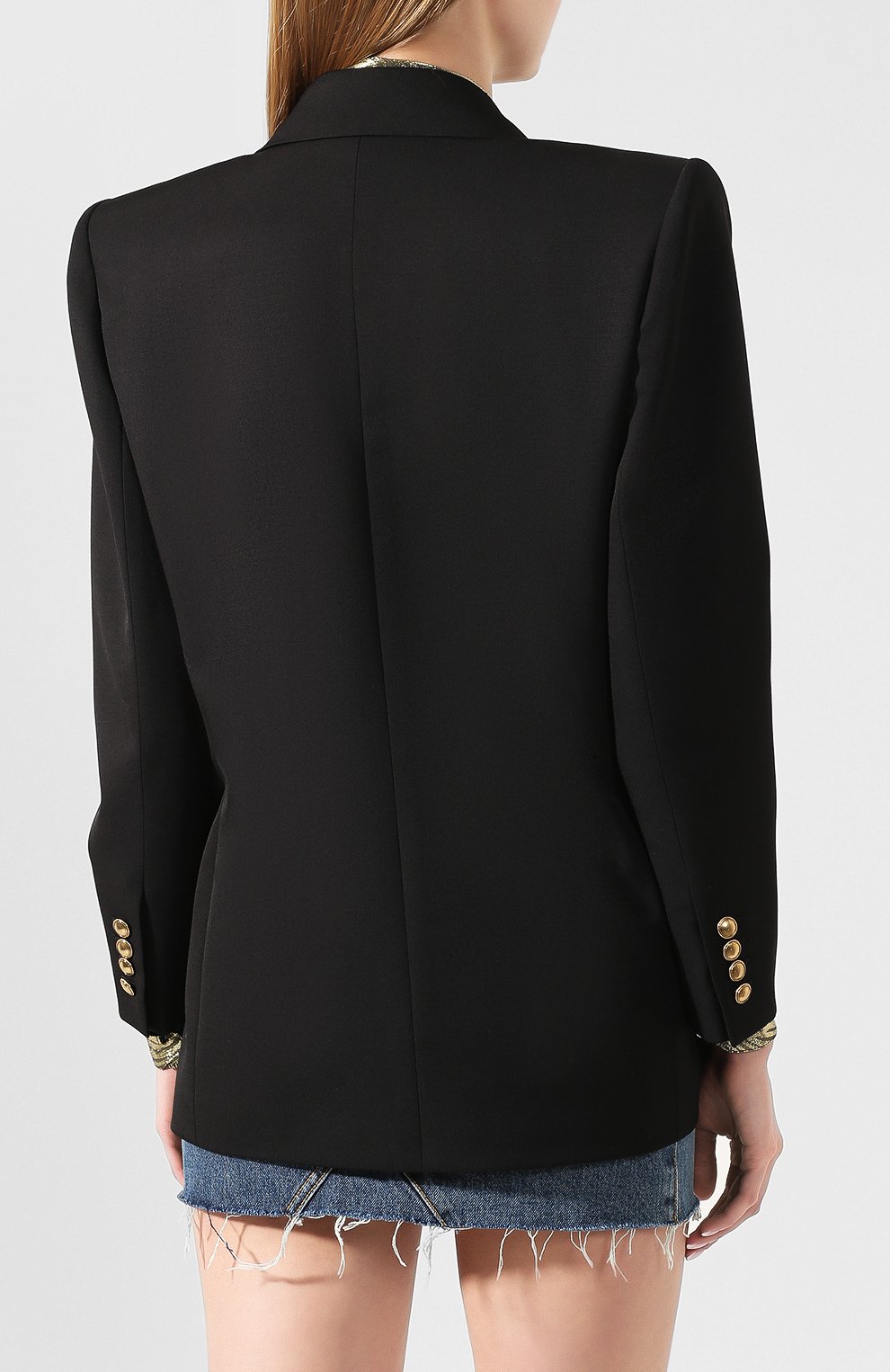 Шерстяной жакет SAINT LAURENT, арт. 614347/Y512W, фото 4