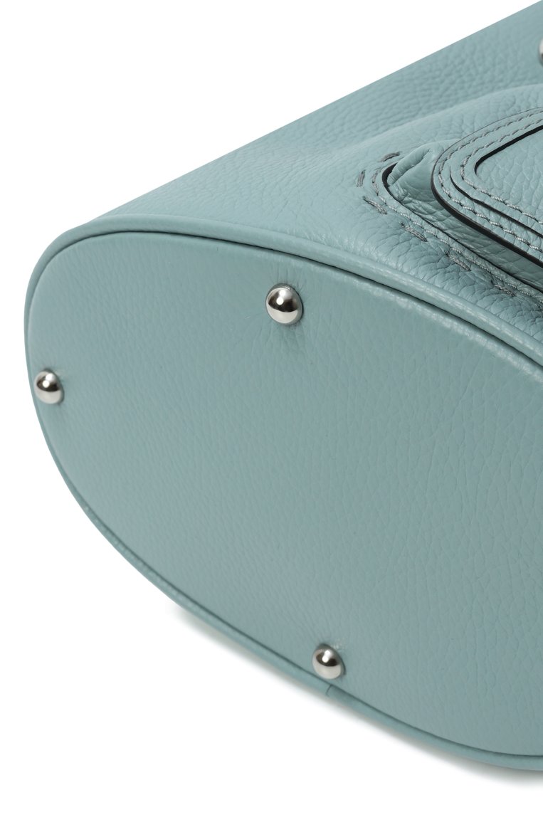 Женская сумка premier flirt small LANCEL голубого цвета, арт. A10109 | Фото 3 (Материал: Натуральная кожа; Автоматизация состава: Проставлено; Ремень/цепочка: На ремешке; Автоматизация ТО: Проставлено; Размер: small)
