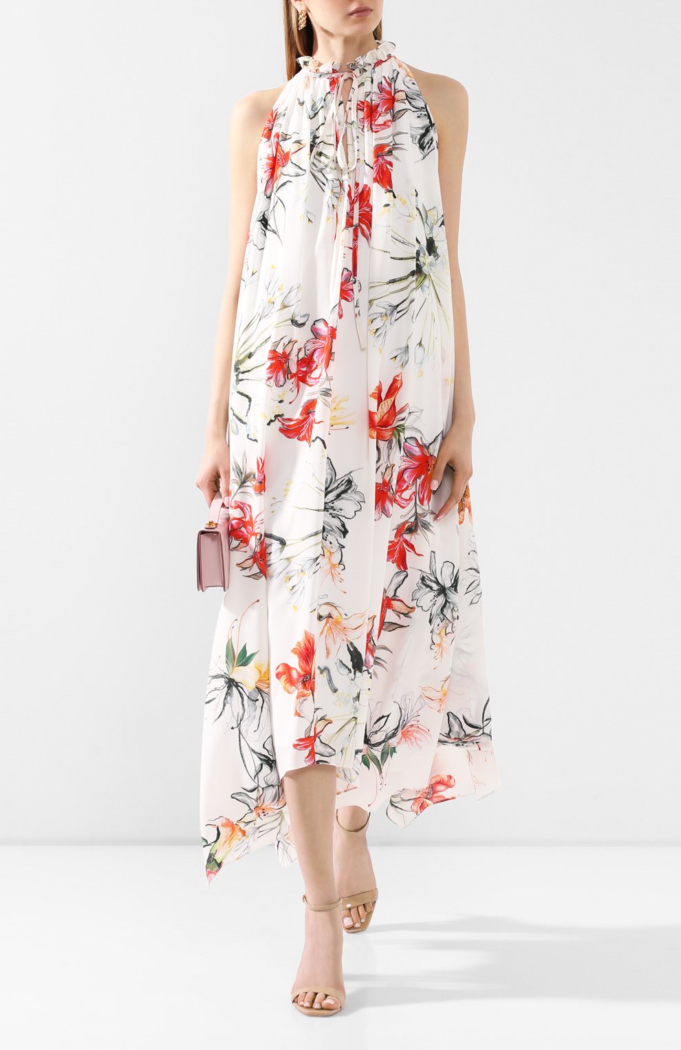 Шелковое платье ALEXANDER MCQUEEN, арт. 617299/QDAAM, фото 2