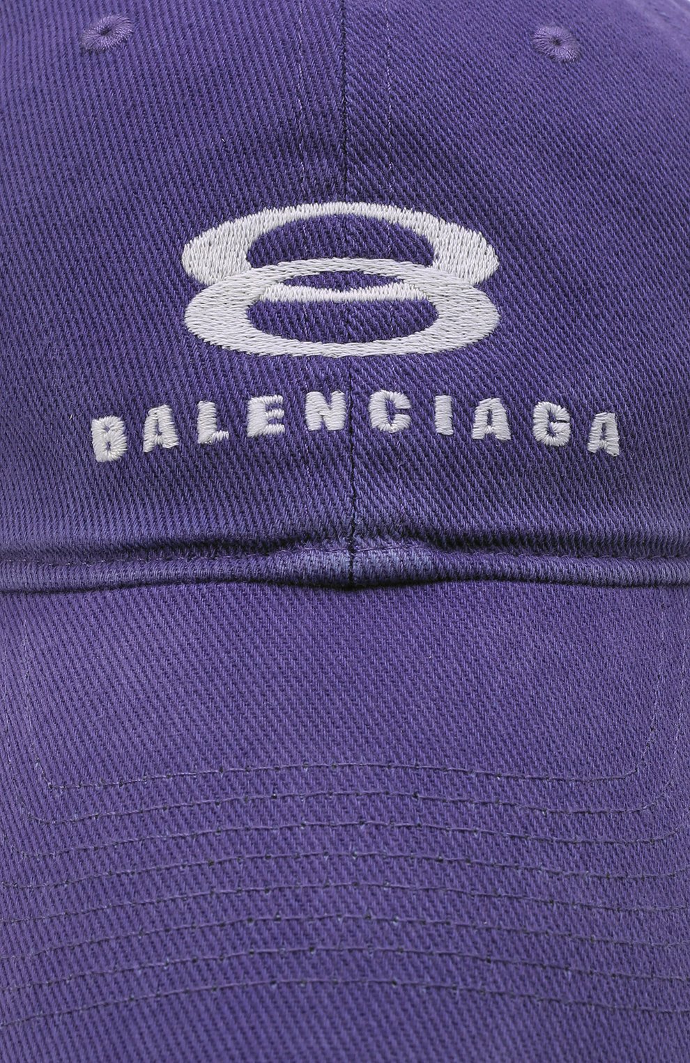 Хлопковая бейсболка BALENCIAGA фиолетового цвета по цене 39950 руб., арт. 680739/410B2, фото 4 Хлопковая бейсболка BALENCIAGA, арт. 680739/410B2, фото 4