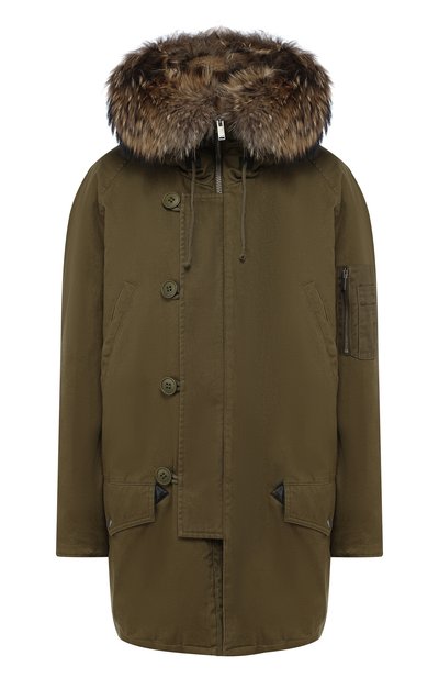 Женская парка на меховой подкладке SAINT LAURENT, арт. 573660/Y969V