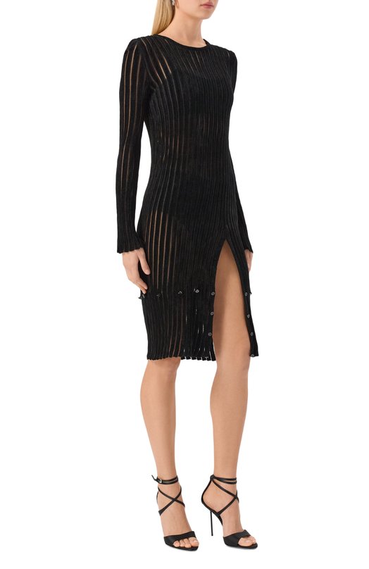 Платье из вискозы Blumarine 4A343A Чёрный  4A343A Фото 5