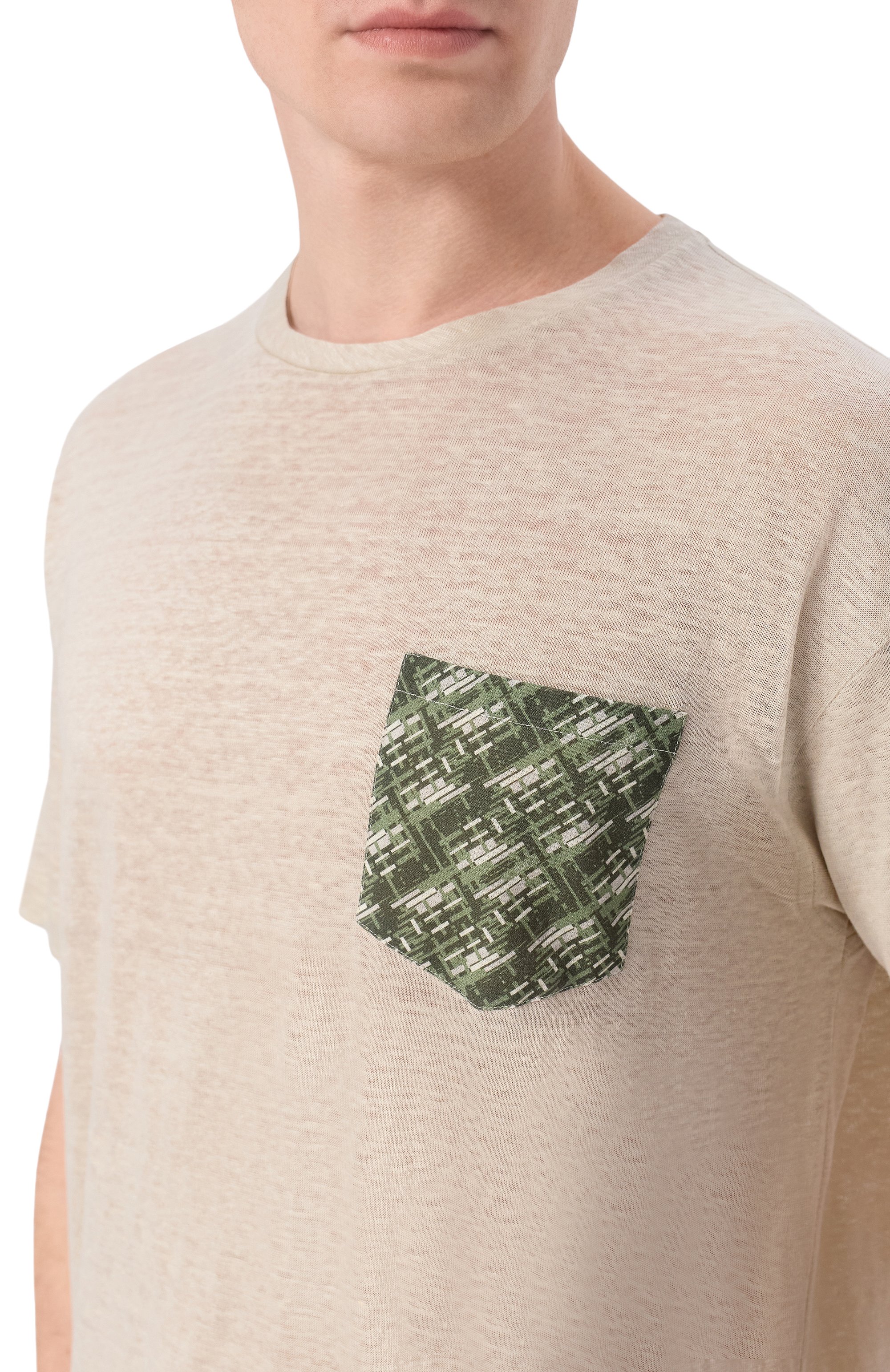 Льняная футболка ZILLI, арт. TSR03RM0900V00000, фото 5