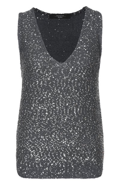 Женский топ с отделкой пайетками WEEKEND MAX MARA, арт. WKDTEMP0