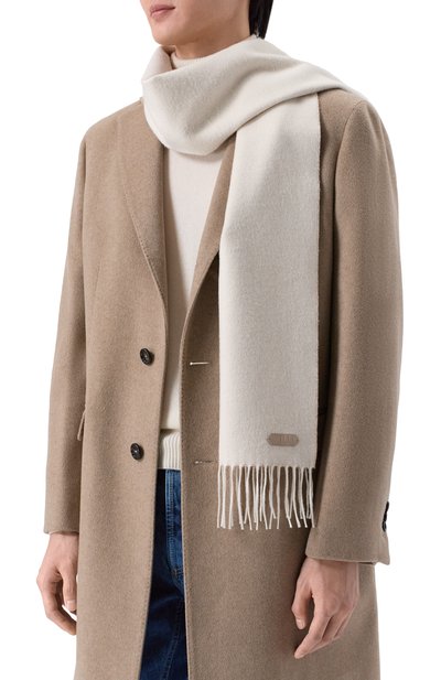 Двусторонний шарф из шелка и кашемира ZILLI, арт. SSIR00M0236VZI0C0, фото 2