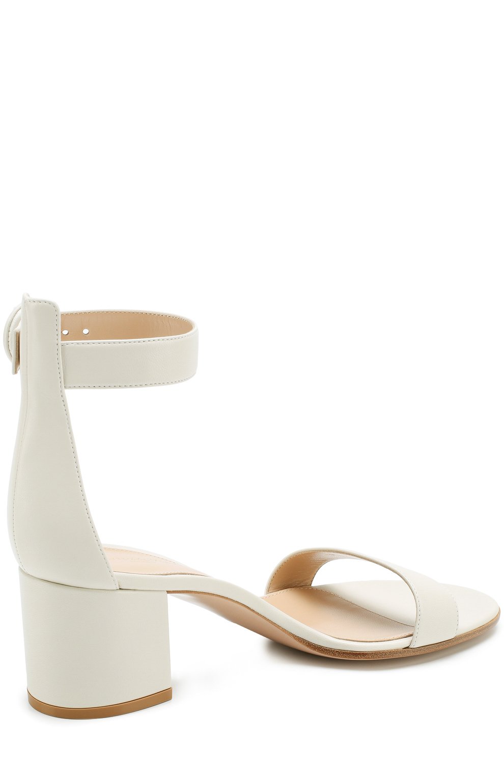 Кожаные босоножки versilia 60 на устойчивом каблуке GIANVITO ROSSI, арт. G60357.60RIC.MIA0FFW, фото 4