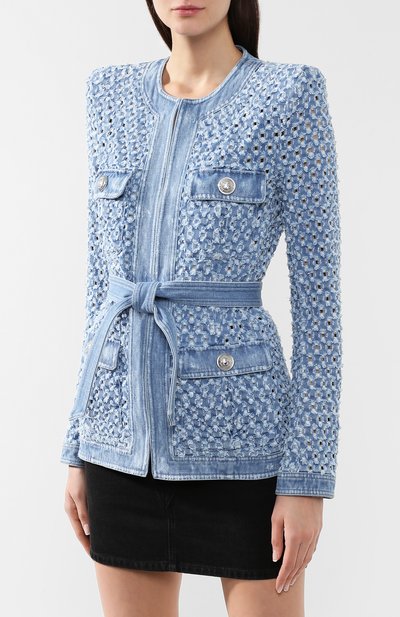 Джинсовый жакет BALMAIN, арт. RF27475/D032, фото 3