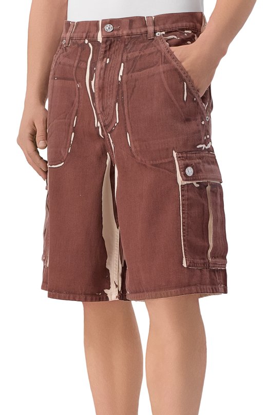 Джинсовые шорты Marni PUJU0125A1/USCY64 Коричневый  PUJU0125A1/USCY64 Фото 3