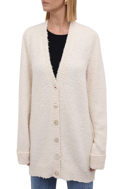 Хлопковый кардиган MAISON MARGIELA кремового цвета по цене 96150 руб., арт. S51GP0226/S17664, фото 3 Хлопковый кардиган MAISON MARGIELA, арт. S51GP0226/S17664, фото 3