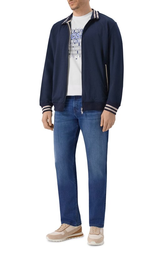 Хлопковая футболка BOSS 50555799 Белый  50555799 Фото 2