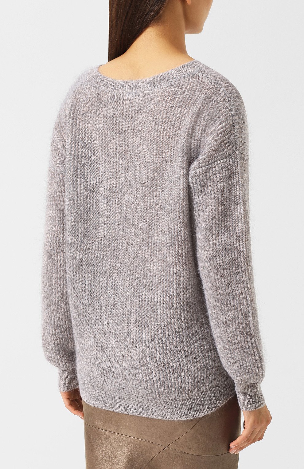 Вязаный пуловер с v-образным вырезом BRUNELLO CUCINELLI, арт. M7V771512, фото 4