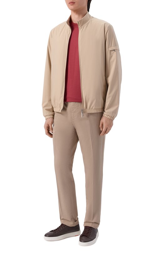 Хлопковая футболка Kiton UMM0746 Розовый  UMM0746 Фото 2