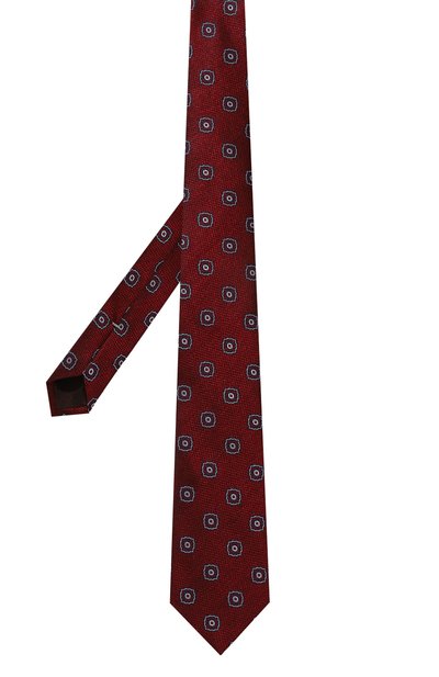 Шелковый галстук CANALI красного цвета по цене 15450 руб., арт. 18/HJ03939, фото 3 Шелковый галстук CANALI, арт. 18/HJ03939, фото 3