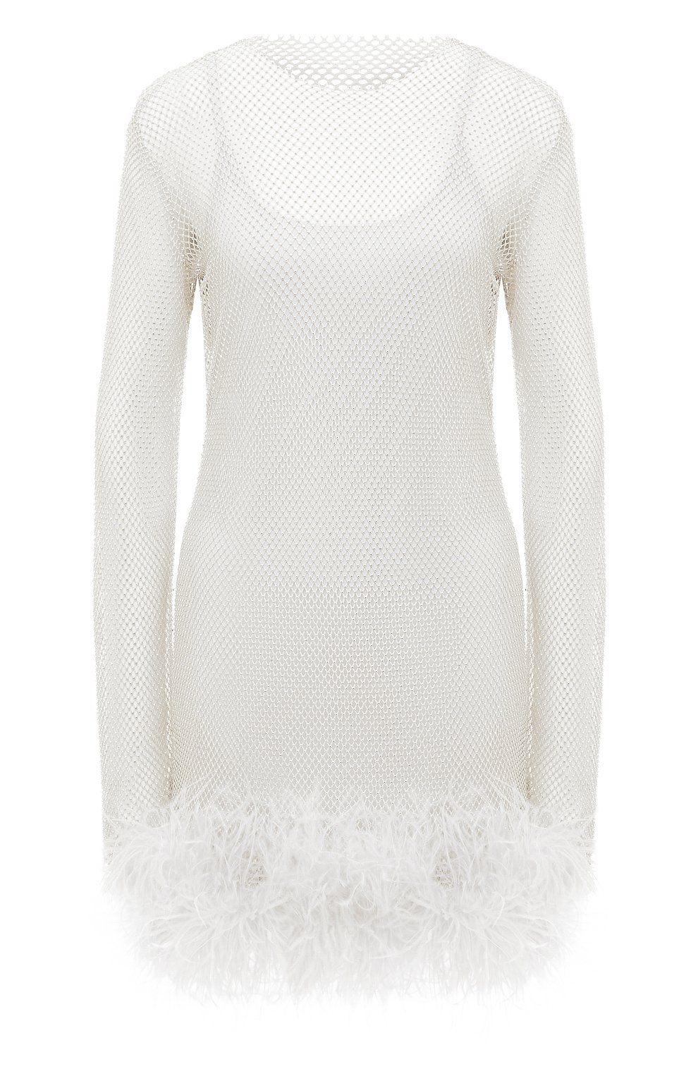 Платье с отделкой перьями ALINE, арт. AL151002-1, фото 1