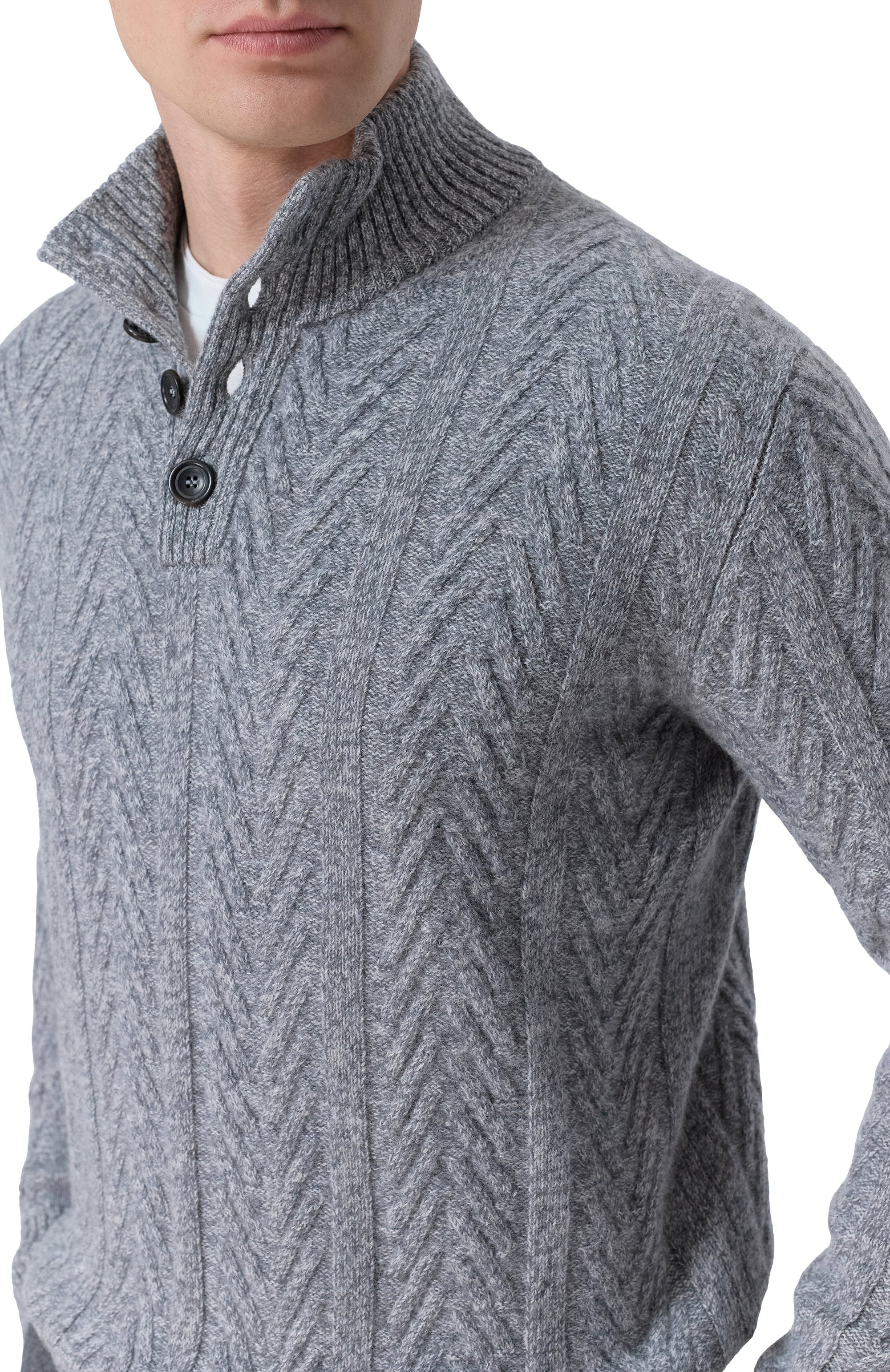 Свитер из шерсти и кашемира ANDREA CAMPAGNA, арт. WU26N0460-07/FN026M, фото 5