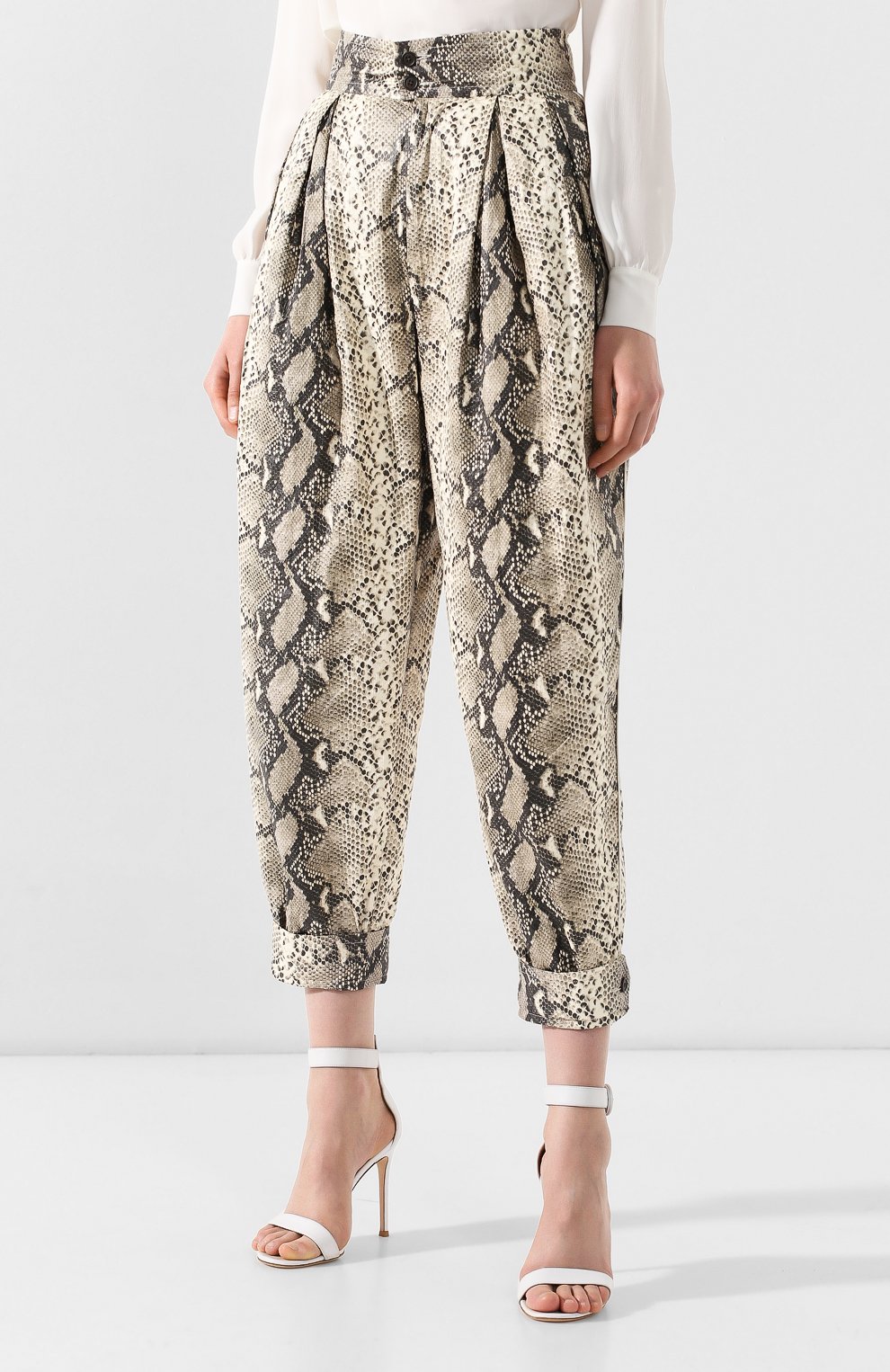 Брюки с принтом PHILOSOPHY DI LORENZO SERAFINI разноцветного цвета по цене 59950 руб., арт. V0319/2141, фото 3 Брюки с принтом PHILOSOPHY DI LORENZO SERAFINI, арт. V0319/2141, фото 3