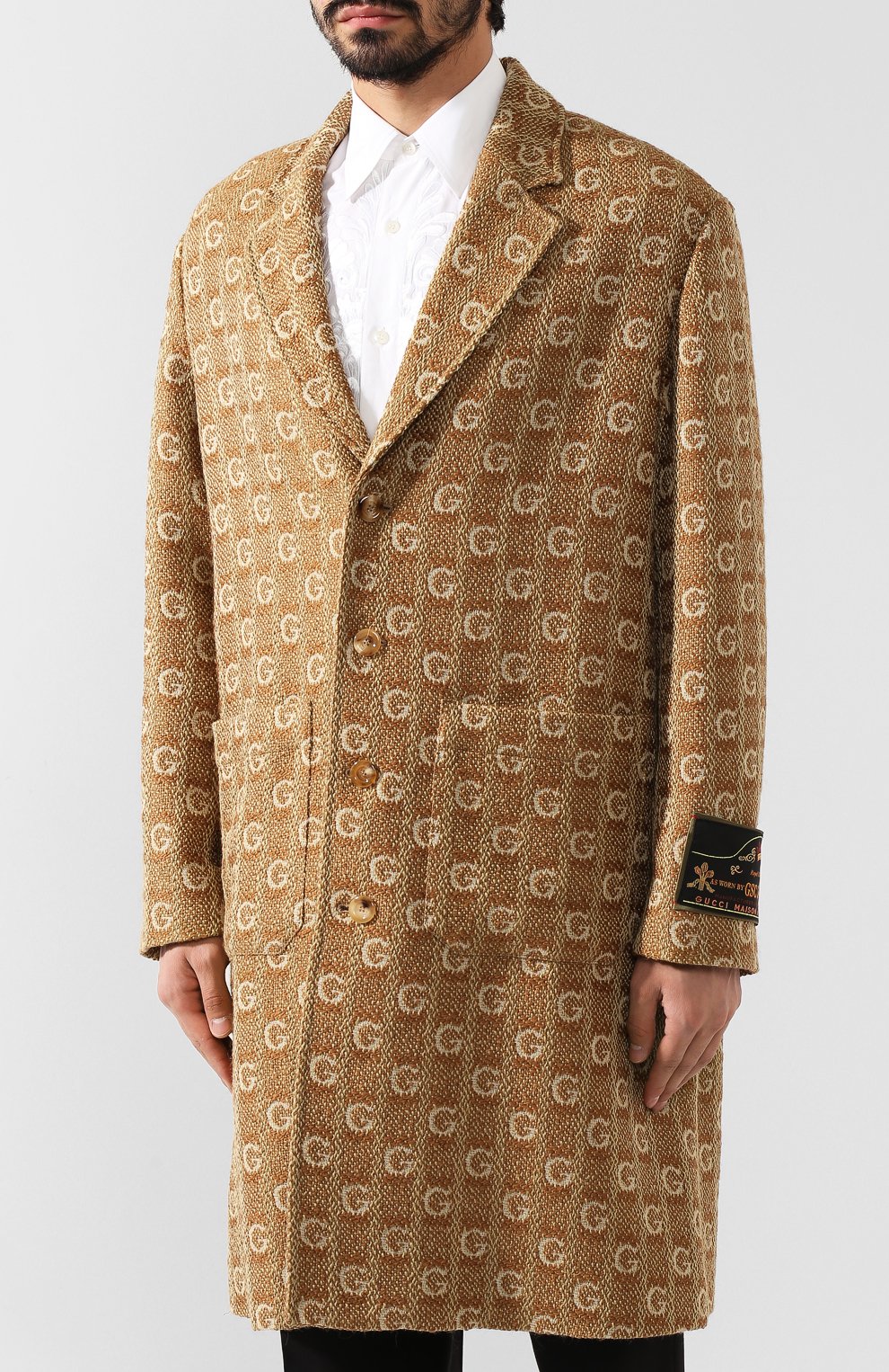 Шерстяное пальто GUCCI, арт. 595447/ZACHN, фото 3