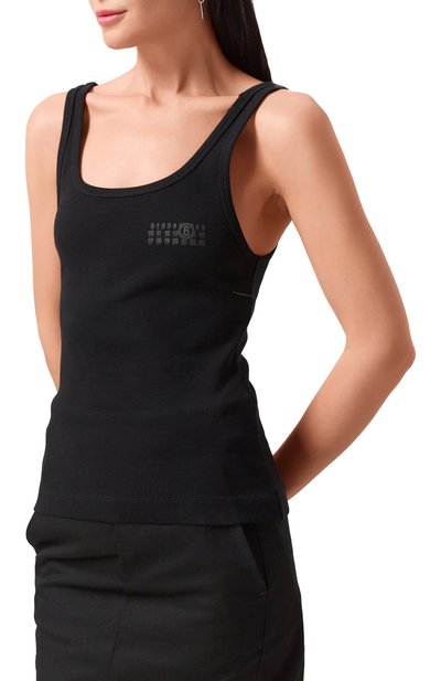 Хлопковая майка MM6, арт. S52NL0070/M20054, фото 3