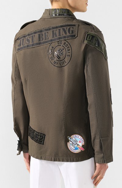 Хлопковая куртка DOLCE & GABBANA, арт. G9NY4Z/G7RMB, фото 4