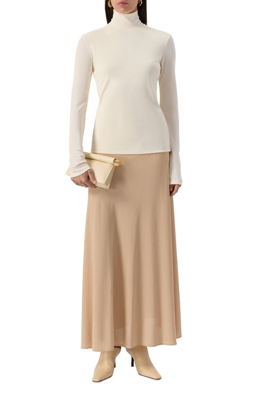 Водолазка из вискозы Jil Sander J04NH0001/J65016 Кремовый  J04NH0001/J65016 Фото 2