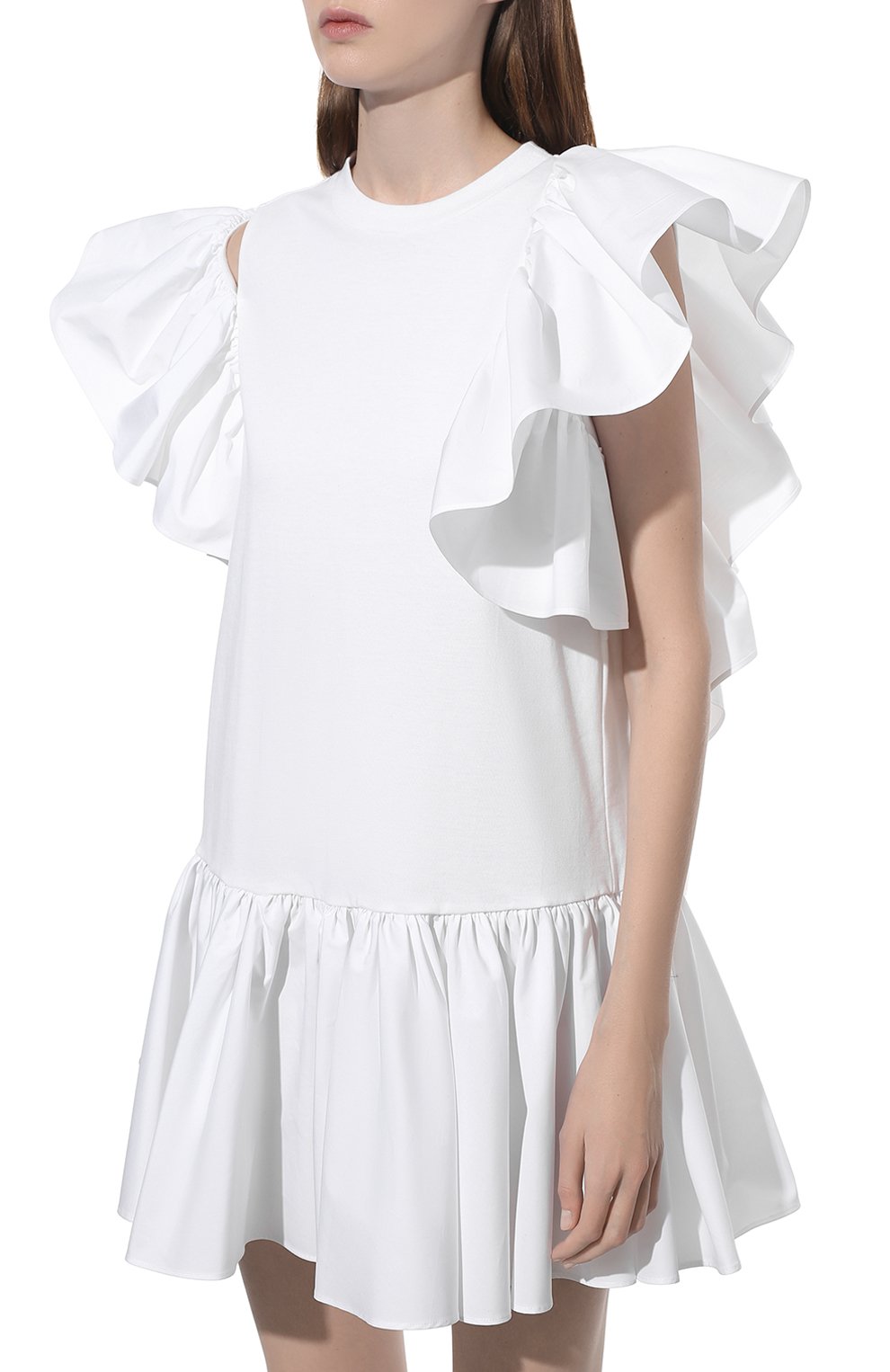 Хлопковое платье ALEXANDER MCQUEEN, арт. 687822/QLAA6, фото 3