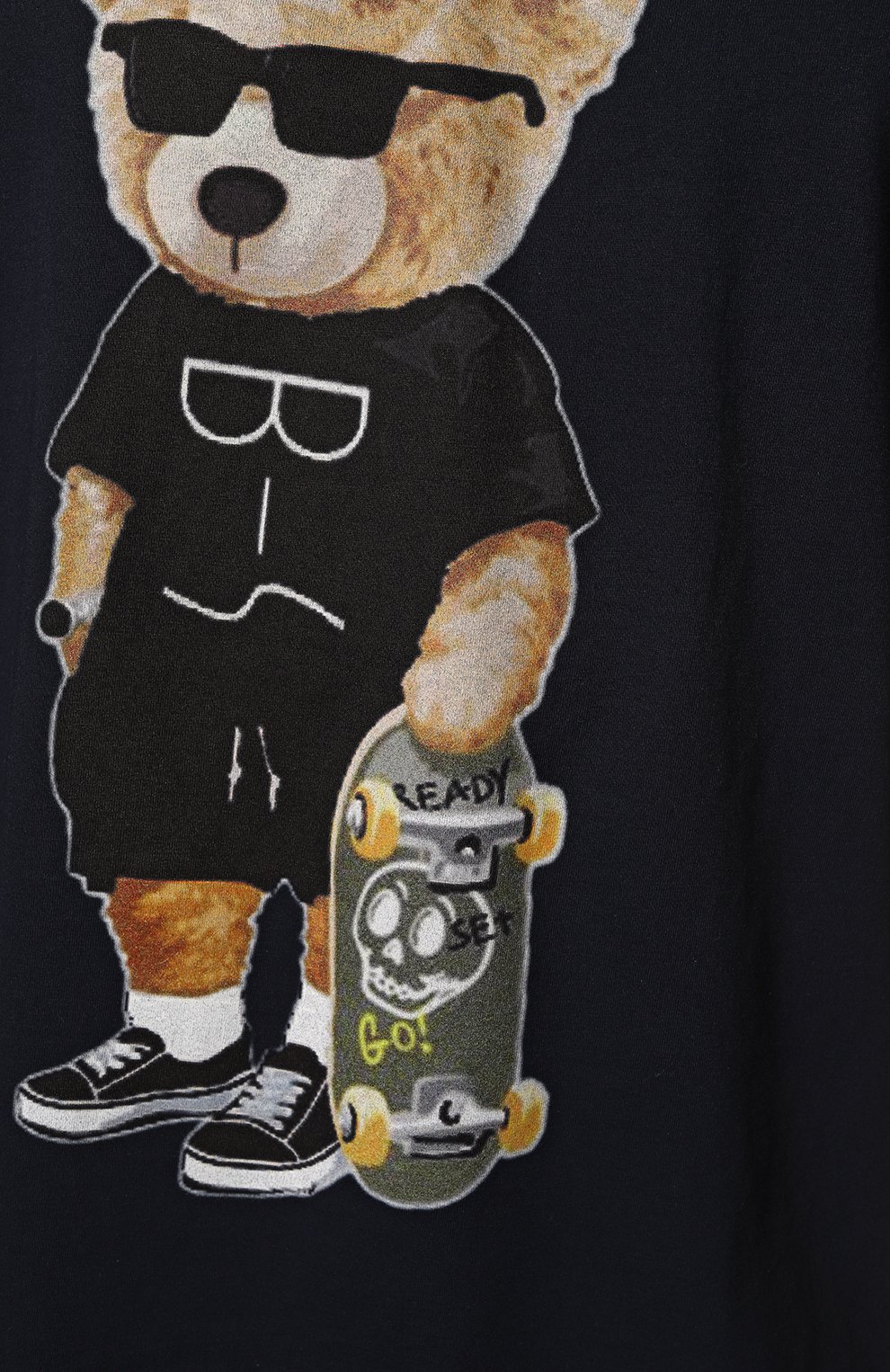 Хлопковая футболка BISIBIGLIO, арт. 0RS0 BLACK/2212 RIF (C0TT0NE PESANTE), фото 5