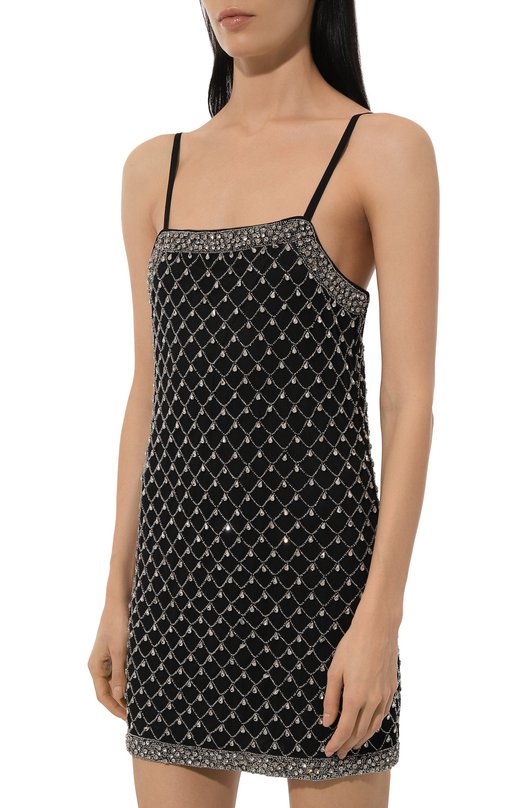 Платье с отделкой стразами Pinko 104448/A283 Чёрный  104448/A283 Фото 3