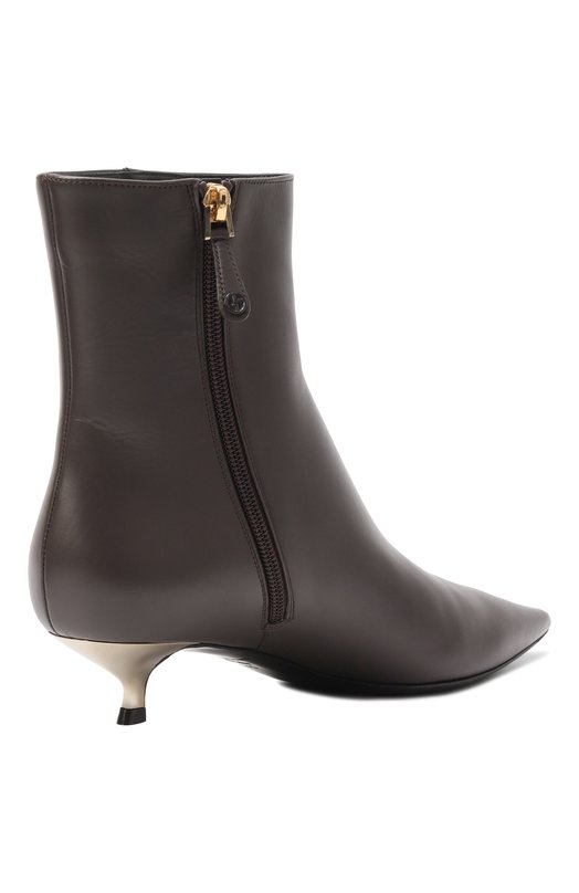Кожаные ботильоны Giorgio Armani GW002125/AF19742 Коричневый  GW002125/AF19742 Фото 5