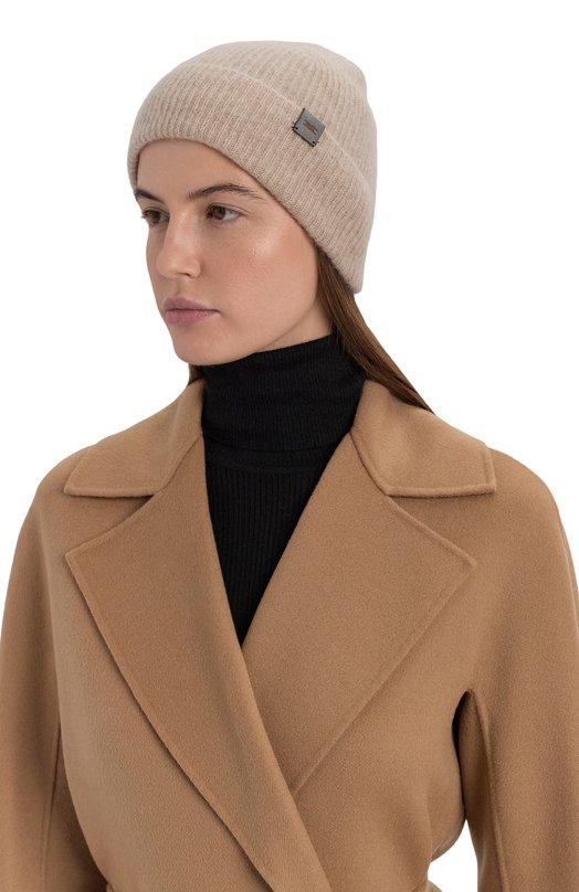 Шапка из кашемира и шелка Kiton D60768K0501H07 Бежевый  D60768K0501H07 Фото 2