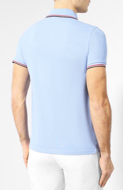 Хлопковое поло MONCLER, арт. E1-091-83456-00-84556, фото 4