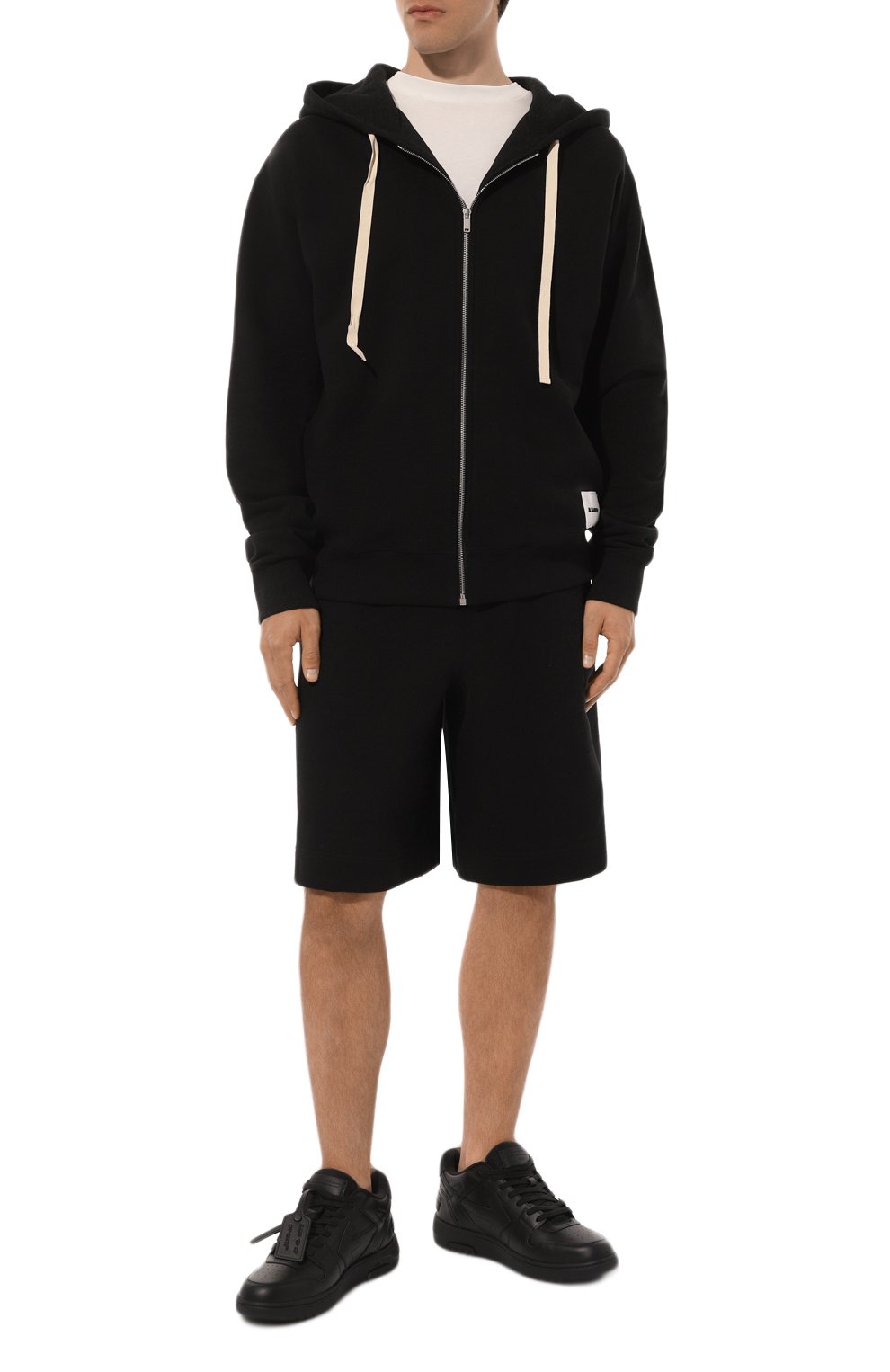 Кожаные кеды out of office OFF-WHITE, арт. 0MIA189C99LEA013, фото 2