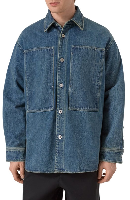 Джинсовая рубашка Jil Sander J47DL0159-J45291 Синий  J47DL0159-J45291 Фото 3