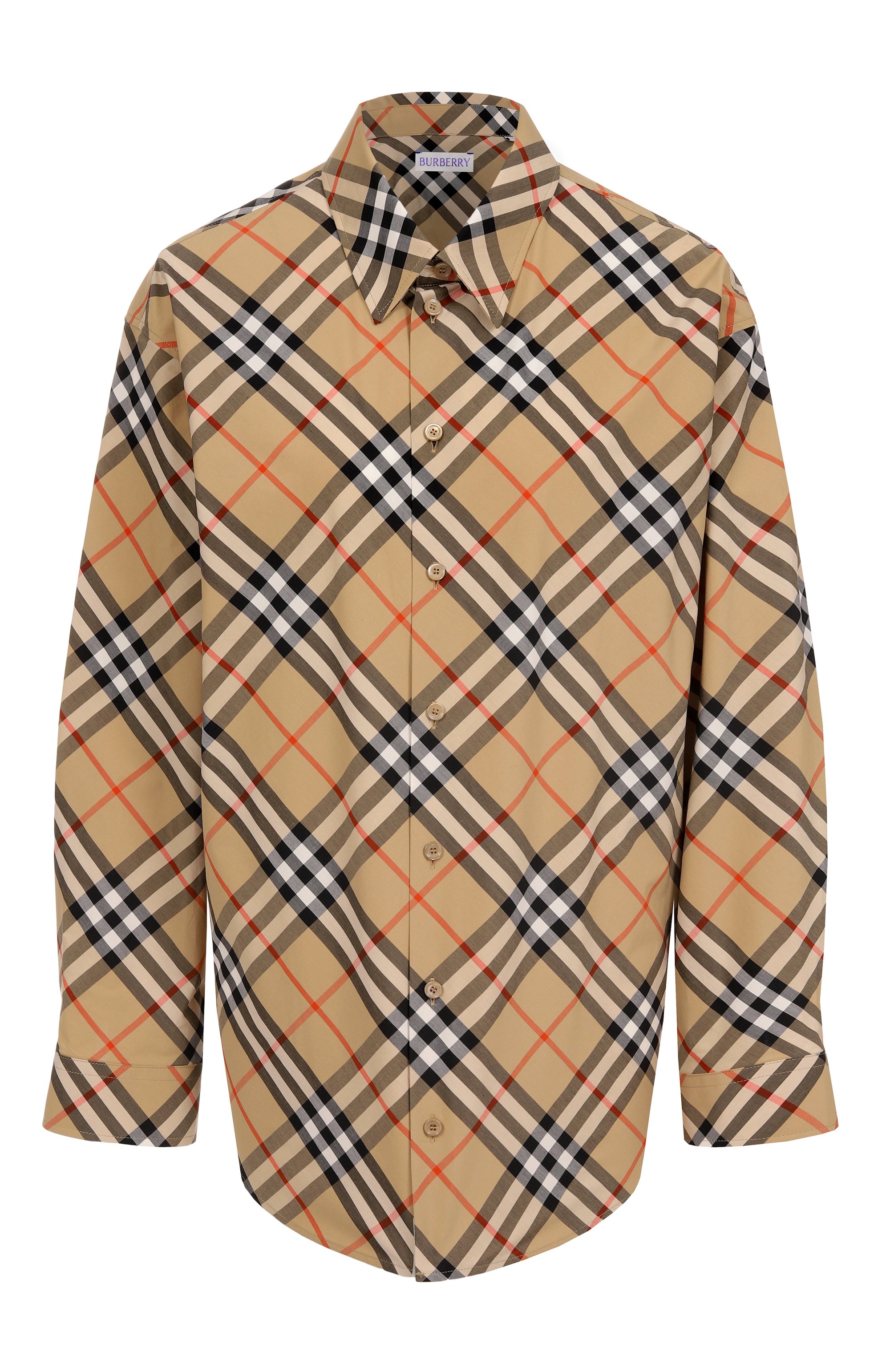 Хлопковая рубашка BURBERRY, арт. 8106164, фото 1