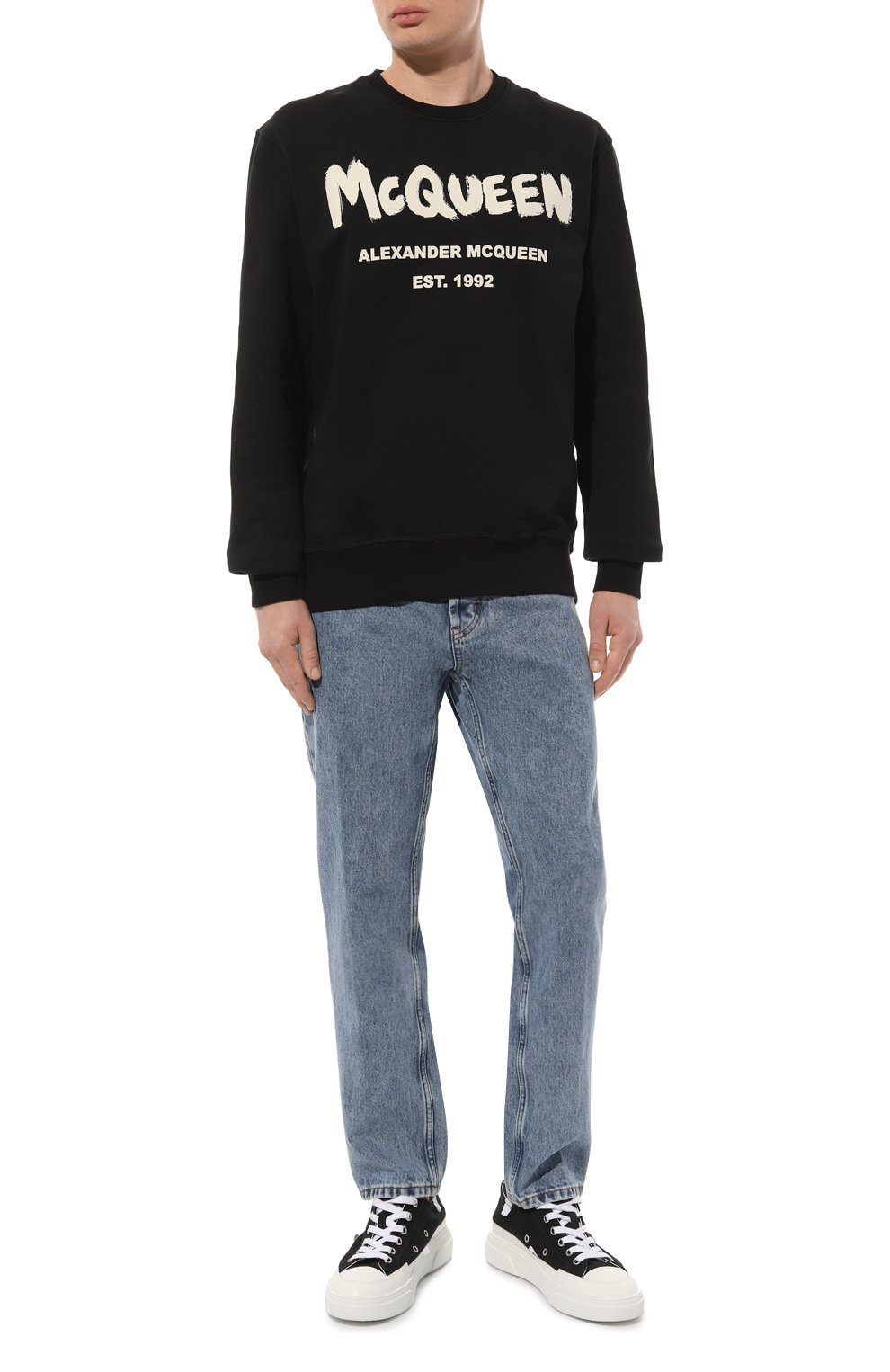 Хлопковый свитшот ALEXANDER MCQUEEN, арт. 688713/QTZ81, фото 2